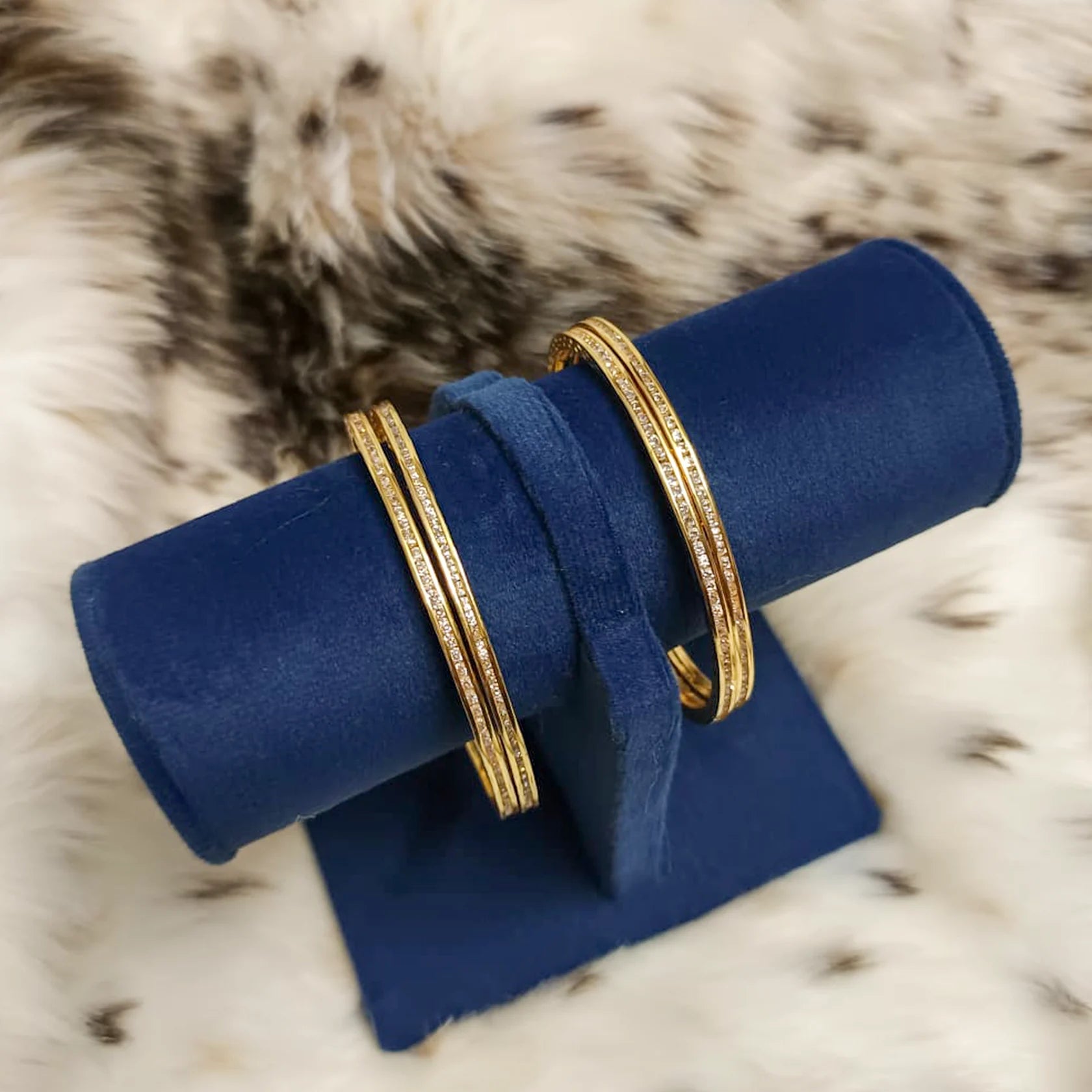 Real-Gold-Look-Cz-Kangan-Set-Of-4-Size-2-8