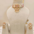 Tyaani-Kundan-Onyx-Beads-Premium-Quality-Choker-Set