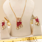 Tyaani-Kundan-With-Ruby-Premium-Quality-Real-Look-Pendant-Set