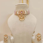 Tyaani-Kundan-Onyx-Beads-Premium-Quality-Choker-Set
