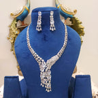 Silver-Alloy-Cz-Stone-Premium-Quality-Necklace-Set