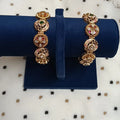 Antique-Gold-Polki-Kundan-Bracelet-Pair