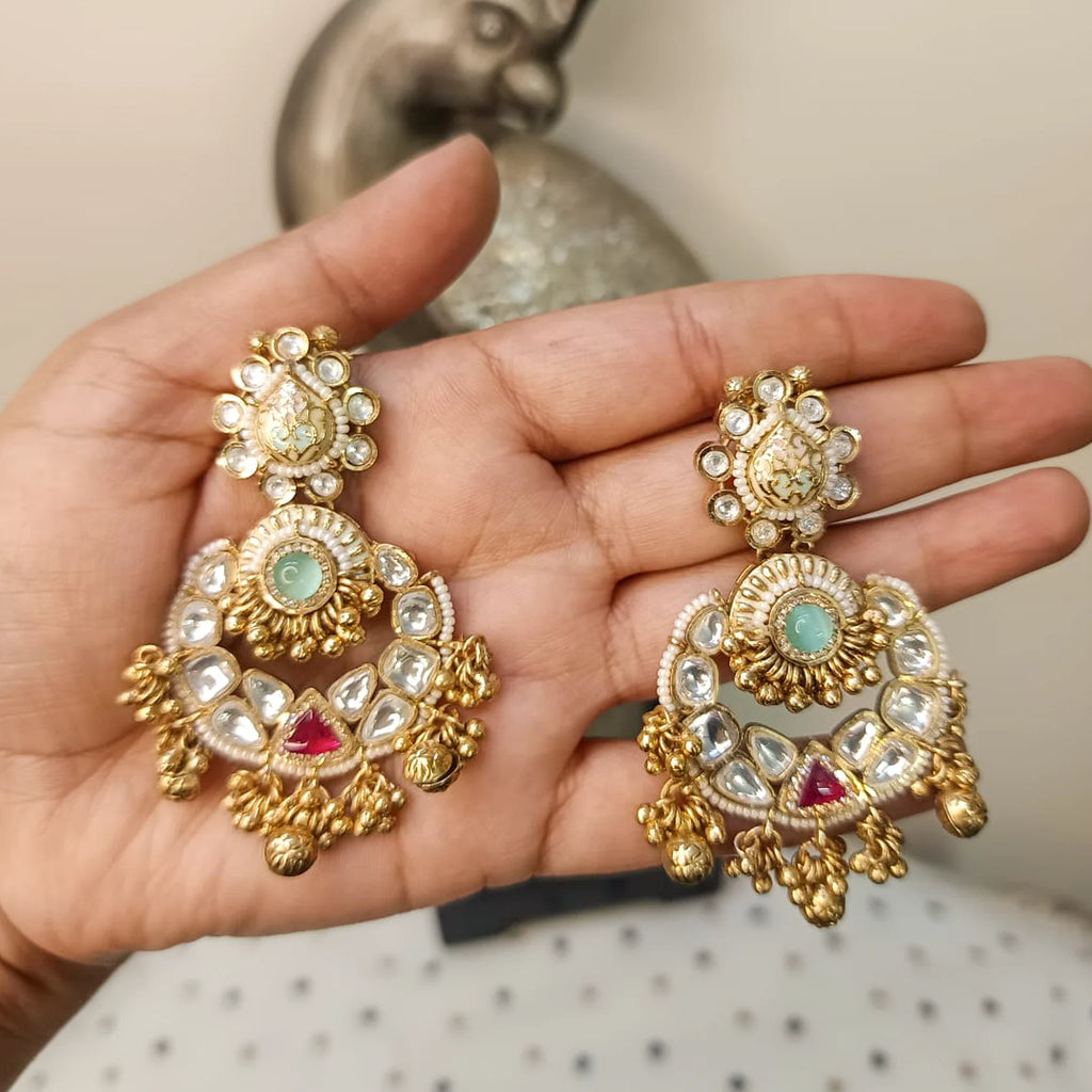 Real-Kundan-Polki-Chandbali-Earrings