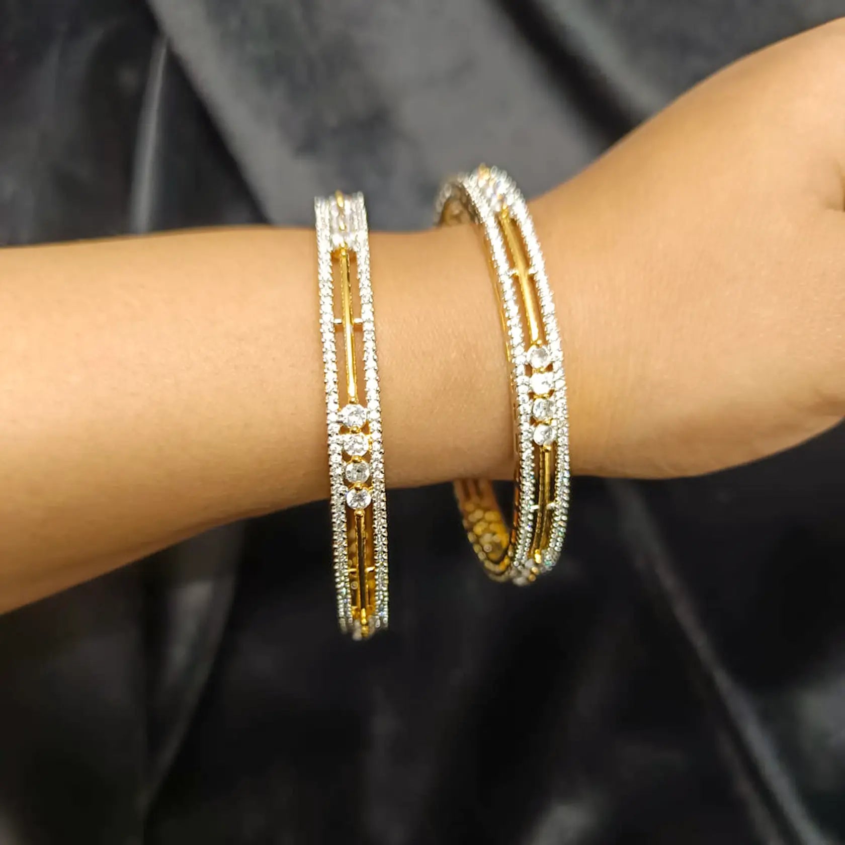 Silver-Alloy-Ad-Kangan-With-Gold-Plating