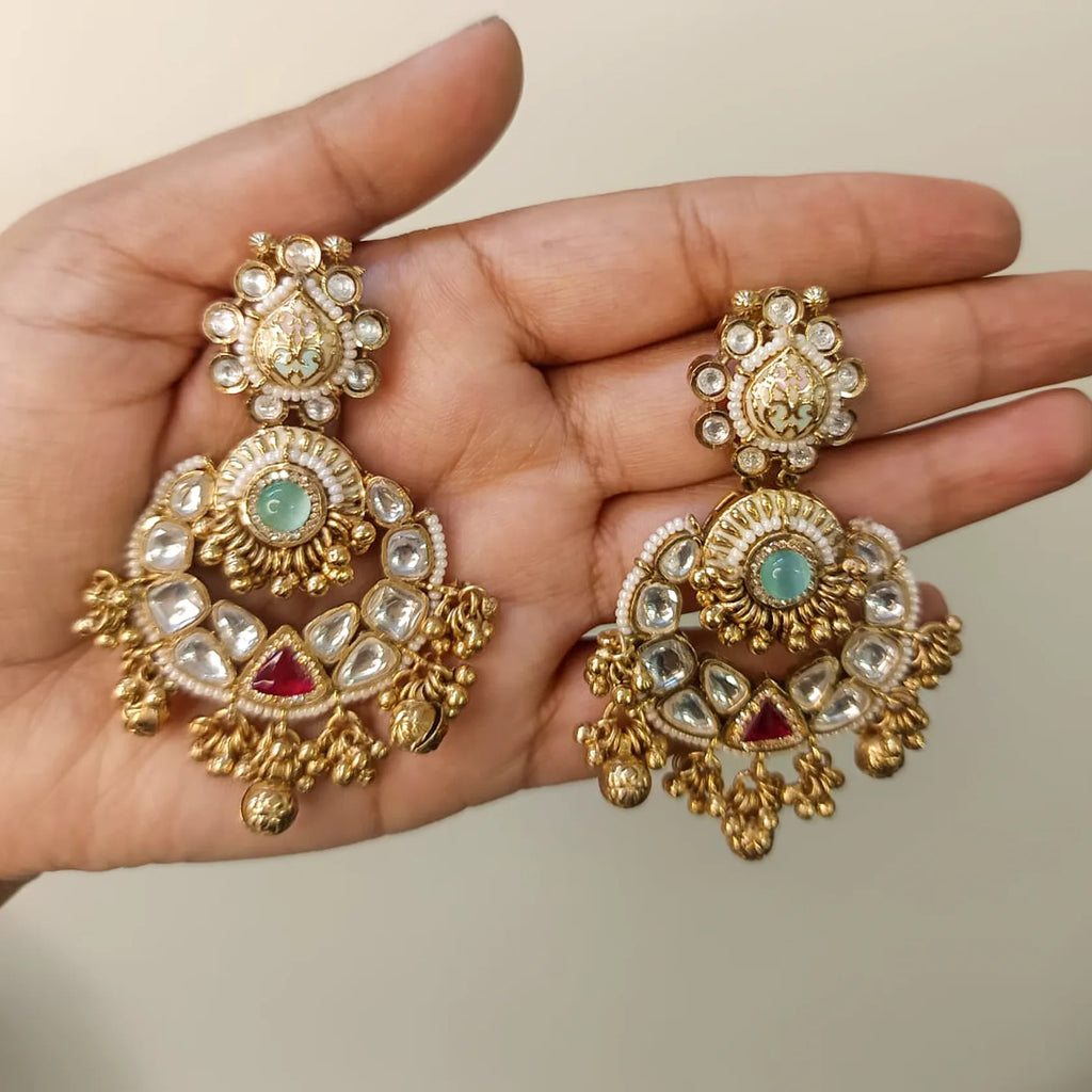 Real-Kundan-Polki-Chandbali-Earrings