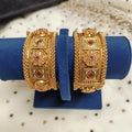 Real-Gold-Look-Antique-Polish-Polki-Adjustable-Kangan
