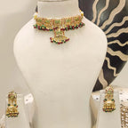 Jadau-Real-Look-Gold-Choker-Set