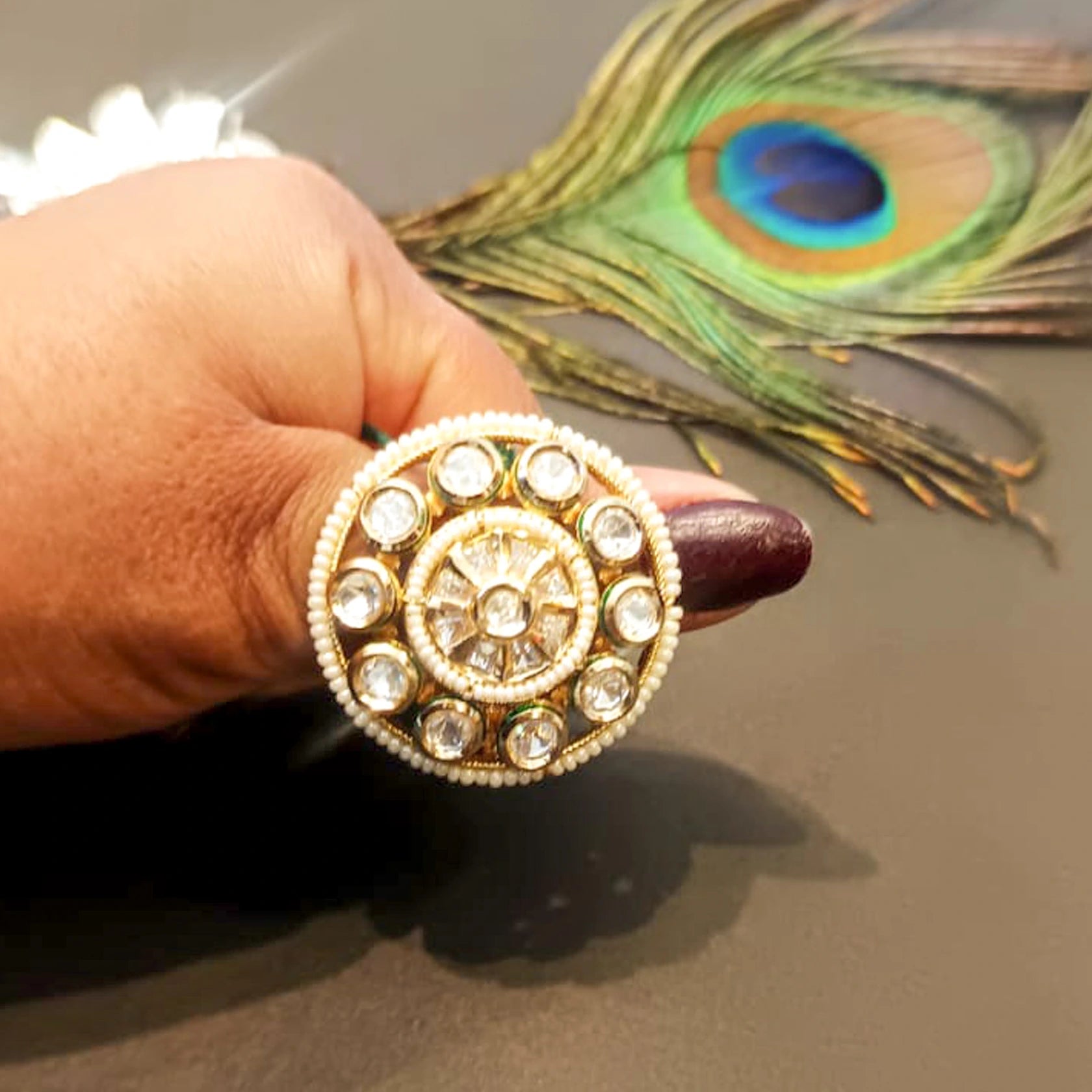 Kundan-Ad-Adjustable-Ring-Premium-Real-Look