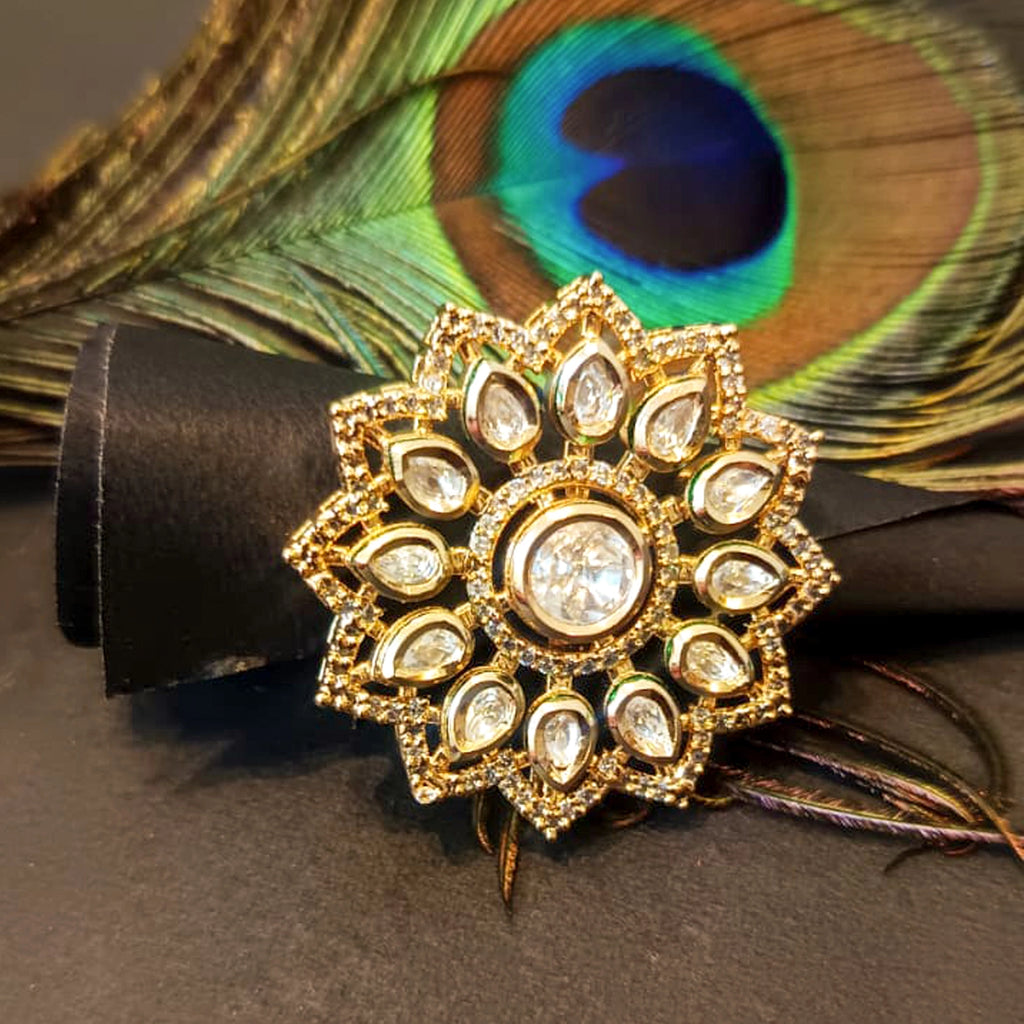 Kundan-Adjustable-Diamond-Ring