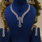 Silver-Alloy-Cz-Stone-Premium-Quality-Necklace-Set-3