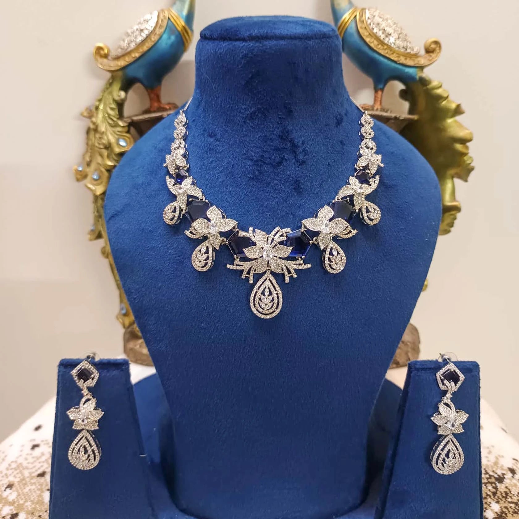 Silver-Alloy-Cz-Stone-Premium-Quality-Necklace-Set-1