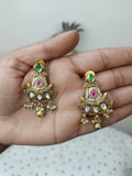 Real-Gold-Look-Kundan-Polki-Earrings