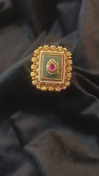 Rajwada-Polki-Adjustable-Ring-Premium-Real-Look