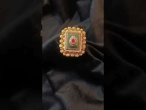 Rajwada-Polki-Adjustable-Ring-Premium-Real-Look