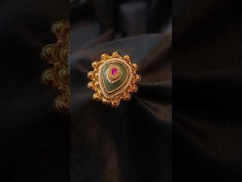 Rajwada-Polki-Adjustable-Ring-Real-Look-Finish