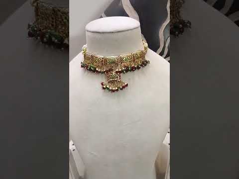 Jadau-Real-Look-Gold-Choker-Set