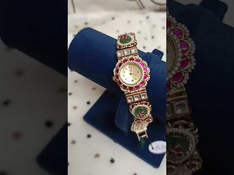 Antique-Real-Gold-Look-Polki-Watch