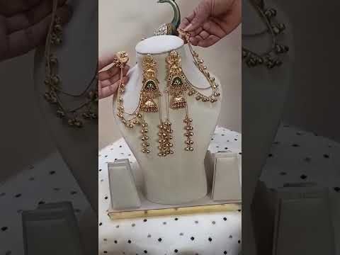 Kashmiri-Antique-Gold-Long-Time-With-Ear-Chain